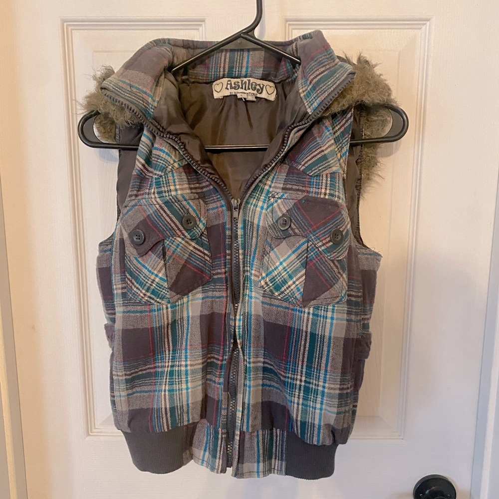 Plaid vest